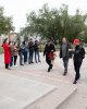 М.Жұмабаев ескерткішіне гүл шоқтары қойылды