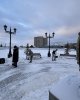 «Таза Қазақстан» акциясы аясында Қозыбаев университетінің студенттері 30 текше қар шығарылды