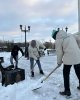 «Таза Қазақстан» акциясы аясында Қозыбаев университетінің студенттері 30 текше қар шығарылды