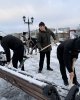 «Таза Қазақстан» акциясы аясында Қозыбаев университетінің студенттері 30 текше қар шығарылды