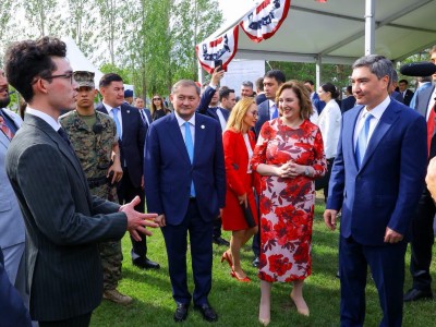 Студенты Kozybayev University на официальном приеме Посольства США