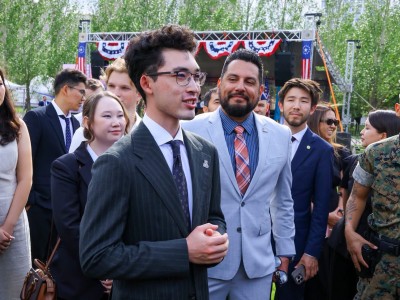 Студенты Kozybayev University на официальном приеме Посольства США