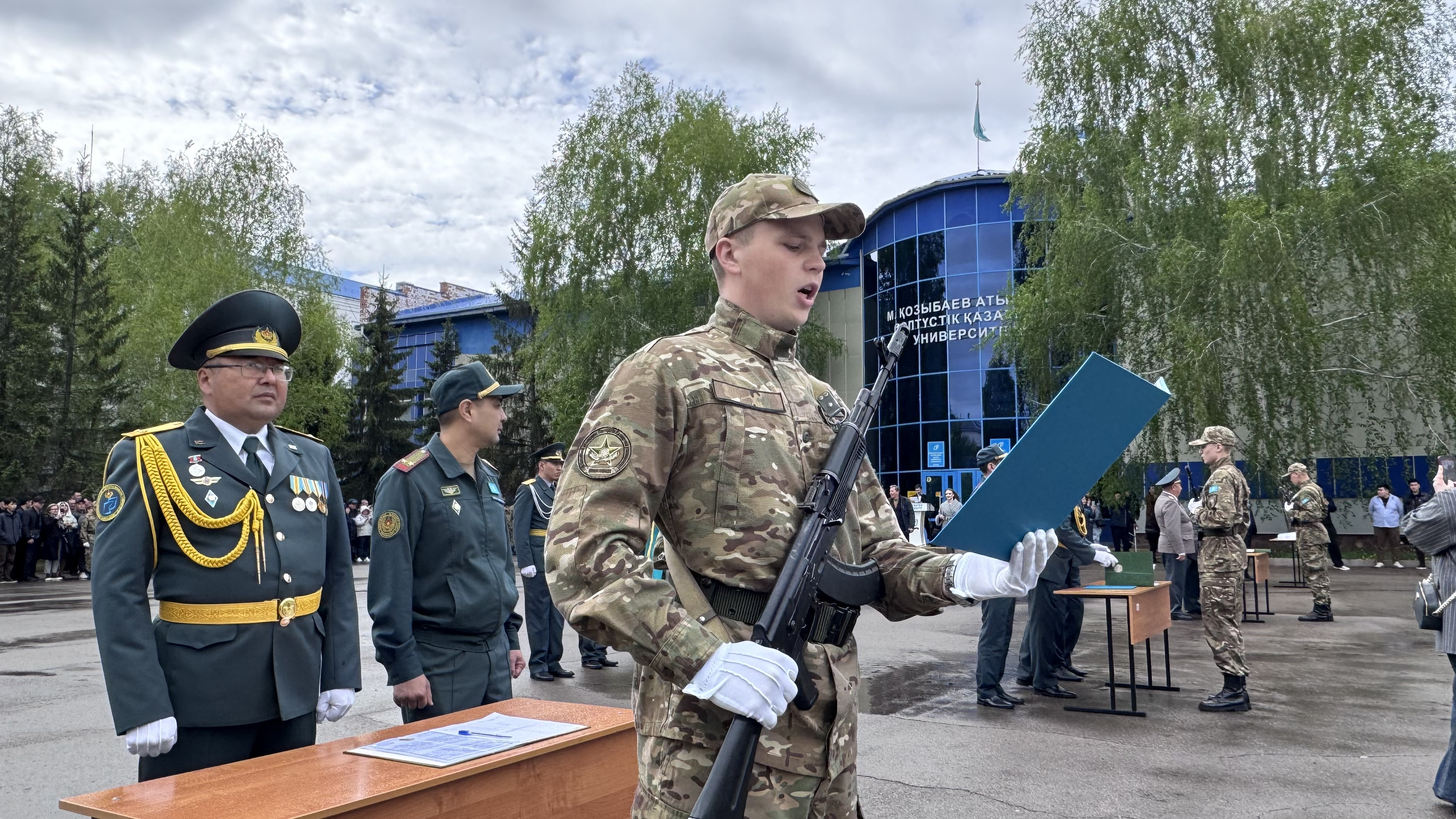 Students Take Military Oath Ahead of Defender of the Fatherland Day