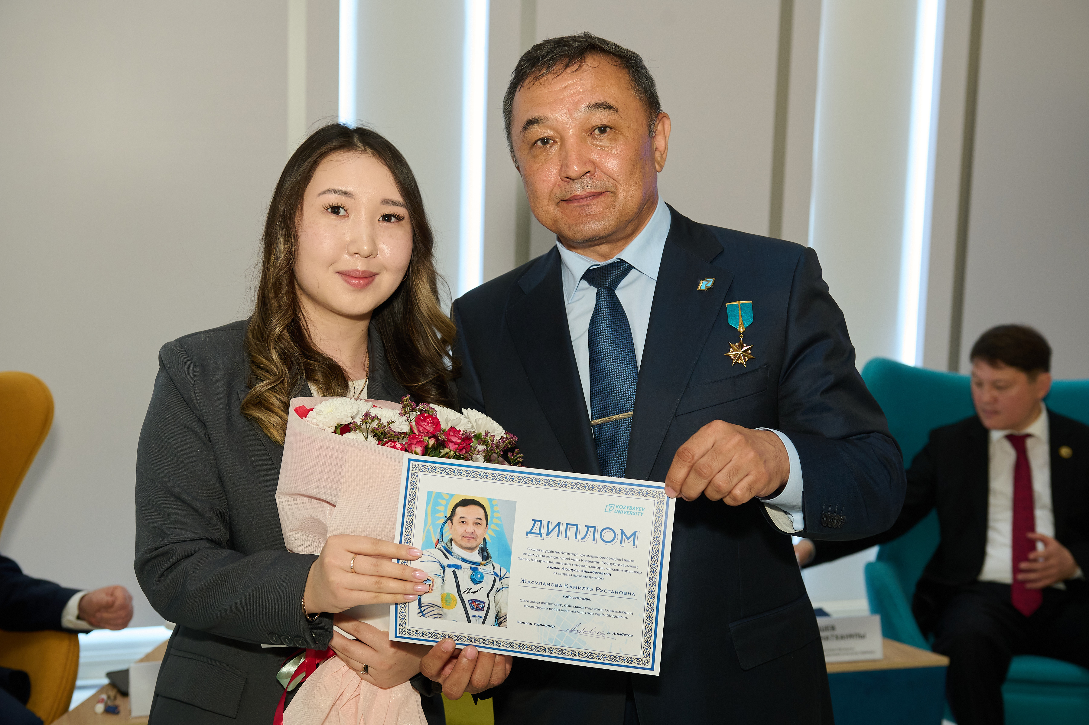 The Man Who Saw the Earth from Space: A Meeting with Aidyn Aimbetov Took Place at Kozybayev University